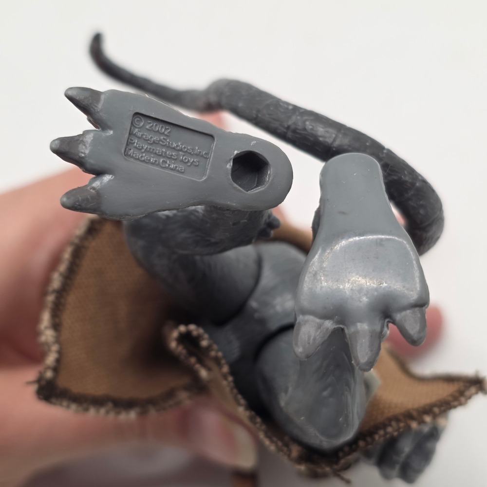 Playmates Master Splinter TMNT 2002 Kids Grey Brown Fabric Robe Ninja Toy Figure - Picture 3 of 8